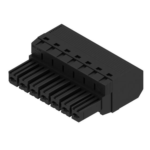 BVF 7.62HP/07/180 SN BK BX Wtyk PCB (złącze wiązki), 7.62 mm, Liczba biegunów: 7, PUSH IN /25szt./ 1190570000 WEIDMÜLLER