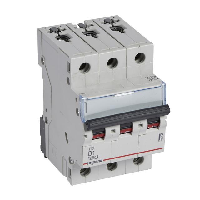 Wyłącznik Nadprądowy S 303 3P D1A 6kA TX3 403747 LEGRAND