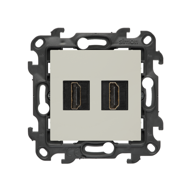 Simon 24 Gniazdo HDMI 2.1 podwójne kaszmirowy NGHDMI221.01/42