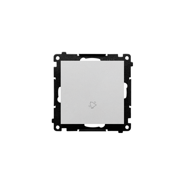 Simon 55 Przycisk zwierny /dzwonek/ szybkozłączka Aluminium mat TD1.01/143 KONTAKT