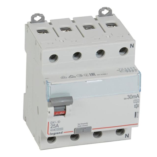 Wyłącznik Różnicowoprądowy P 304 4P 25A 30Ma Typa DX3 411759 LEGRAND