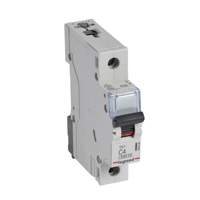 WYŁĄCZNIK NADPRĄDOWY S 301 1P C 4A 6000A SERII TX3, Legrand