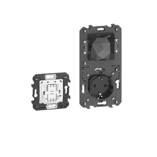 Living Now with Netatmo - Brama z gniazdem Schuko czarna