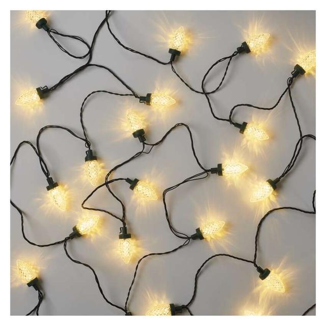 Lampki choinkowe LED szyszki 50 LED 9,8 m ciepła biel zielony przewód 8 programów IP44 D5ZW01 EMOS