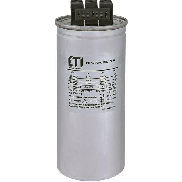 Kondensator LPC 15 kVAr, 400V, 50Hz 004656752 ETI