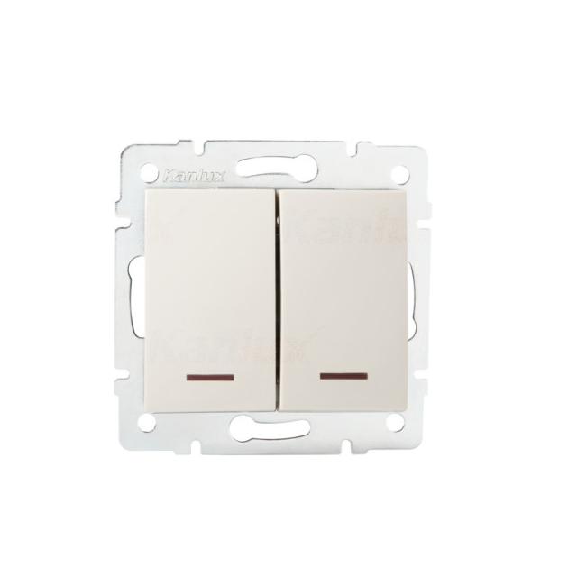 LOGI 02-1023-103 kr   Łącznik zwierny podwójny LED