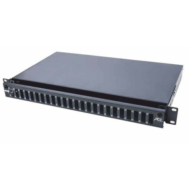 Panel 19'' 2U z frontem 48xSC duplex, na prowadnicy Partners P2-T480000-E-LV C&C