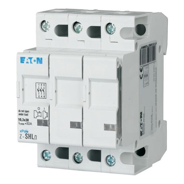Z-SHL/3 Rozłącznik bezpiecznikowy cylindryczny 10x38mm 3P 263886 EATON