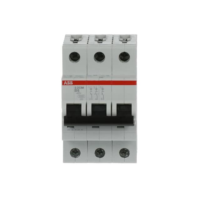 S203M-B6 Wyłącznik nadprądowy 6kA 3P B6A 10kA 2CDS273001R0065 ABB