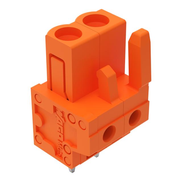 Gniazdo MCS-MIDI Classic 2-biegunowe pomarańczowe raster 5,08mm /100szt./ 232-162 WAGO