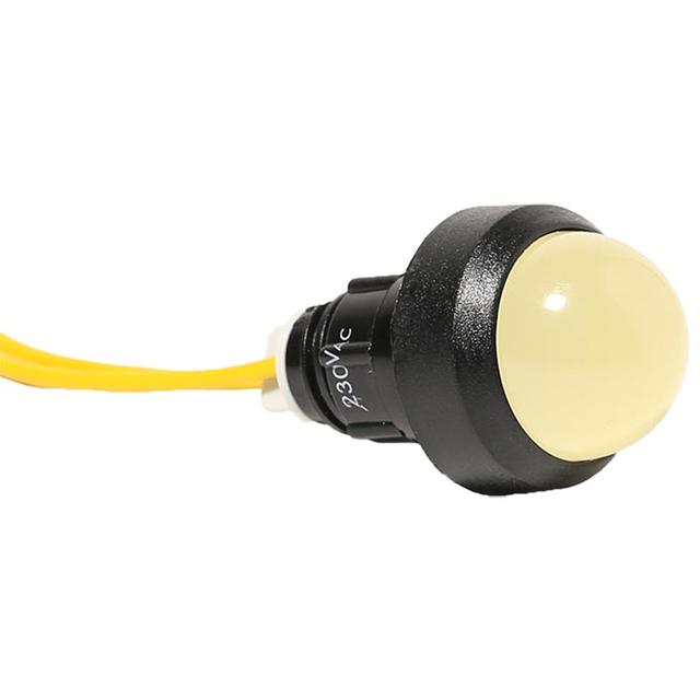 LS LED 20 Y 230 LAMPKA SYGNAL.LED D=20MM ŻÓŁTA 230V AC