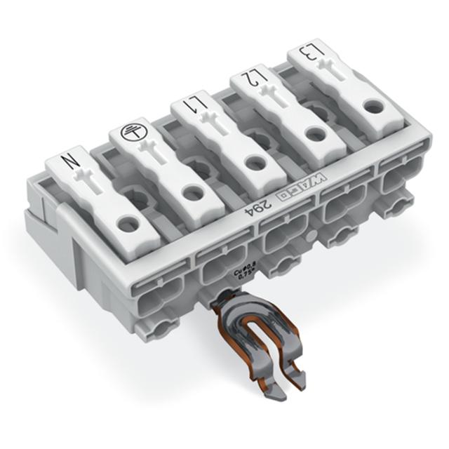 złączka zasilająca 5-biegunowa bez stopek ze stykiem PE