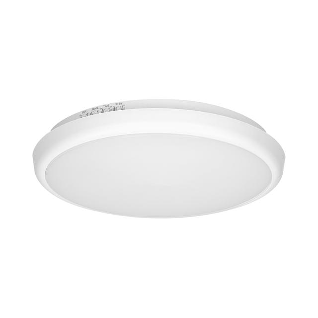 CERS LED 16W plafon z mikrofalowym czujnikiem ruchu 1300lm IP65 4000K poliwęglan mleczny biały AD-PL