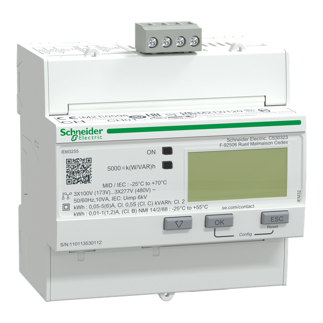 PowerLogic Licznik energii trójfazowy 5A kl 0,5S MID Modbus A9MEM3255 SCHNEIDER