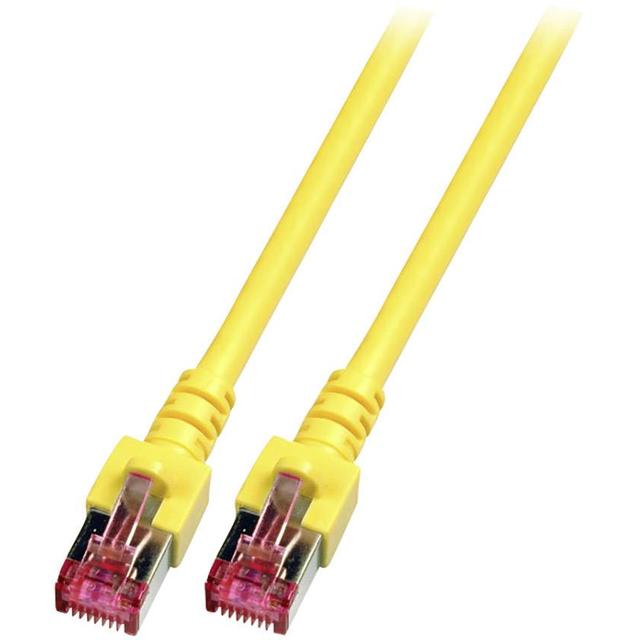 Patchcord RJ45 S/FTP kat. 6 LSZH żółty 10m
