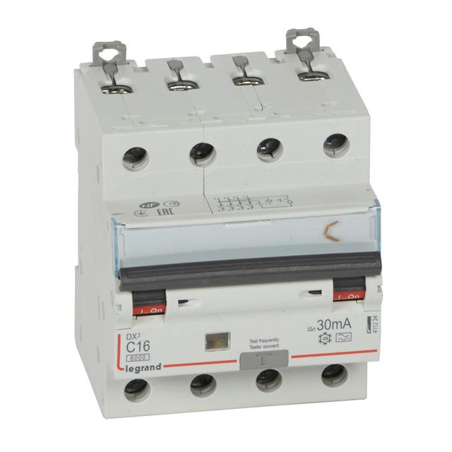Wyłącznik Różnicowonadprądowy P 314 4P C16A 30Ma Typa DX3 411234 LEGRAND