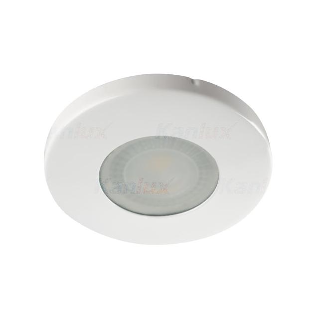 MARIN CT-S80-W Oczko sufitowe MARIN CT-S80-W IP44/20 okrągły stal kolor biały 1XGx5,3 KANLUX