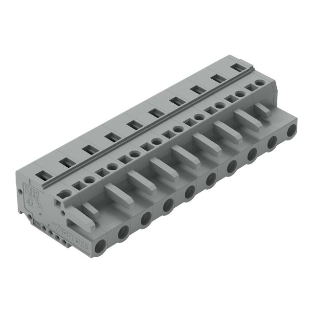 MCS-MIDI Classic gniazdo 10-bieg. szare raster 7,5 mm /25szt./ WAGO