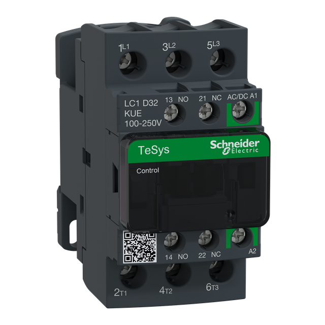 Stycznik mocy TeSys Deca 32A cewka 100-250VAC/DC LC1D32KUE Schneider