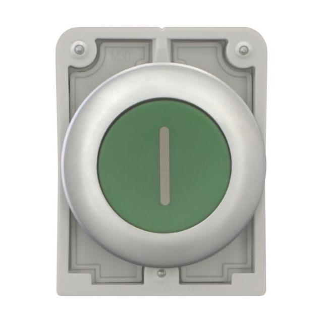 M30C-FD-G-X1 Przycisk 30mm płaski zielony I z samopowrotem 182956 EATON