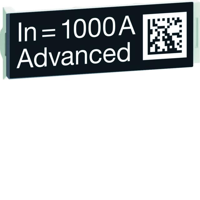 ACB HW2/4 Wtyczka z oznaczeniem znamionowym wyłącznika 1000A Advanced HWW707H HAGER
