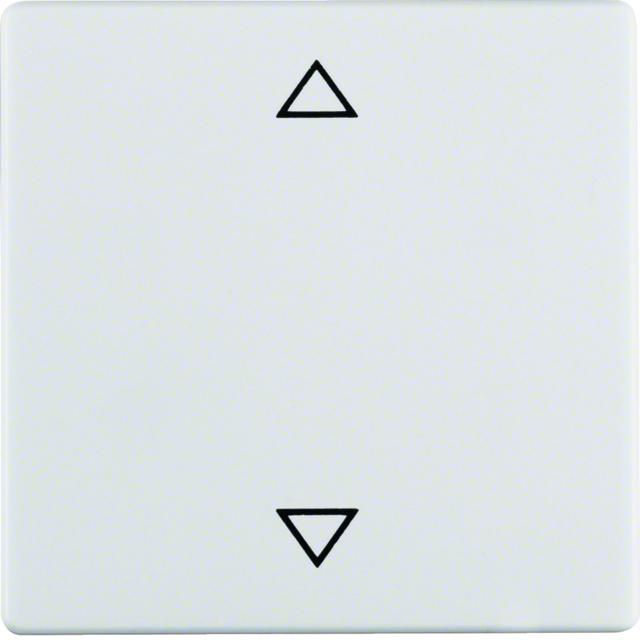 BERKER Q.x Klawisz z nadrukiem symbolu strzałki biały aksamit 16206079 HAGER