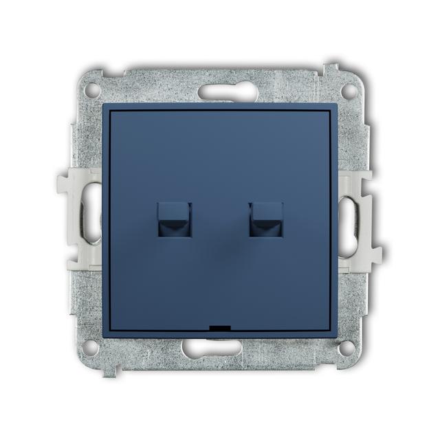 ICON Przycisk żaluzjowy w stylu amerykańskim navy blue 64IWPUS-8 KARLIK