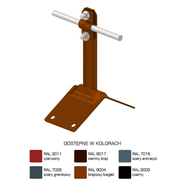 Uchwyt dachowo-szczytowy H=12 cm Z-śruba /LA/ TYP AN-11C/LA/-N