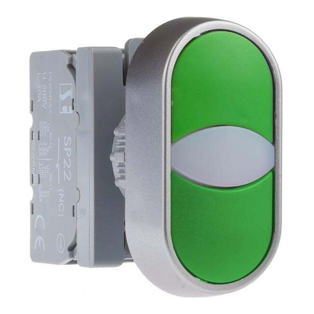 PRZYCISK DWUKLAWISZOWY 1 ZWIER 1ROZWIER ZIELONO-ZIELONY