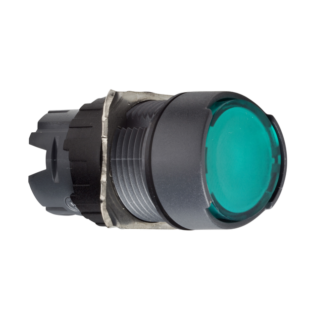 Harmony XB6 Przycisk płaski zielony push push LED plastikowy okrągły ZB6AF3 Schneider