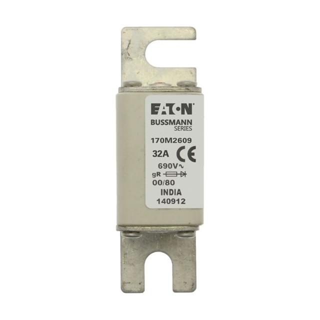 32A 690V IEC gR 00/80 SQ. BODY IND. FUSE Wkładka szybka 32A AC 690V DIN 00 30x51x100 mm g 170M2609 E