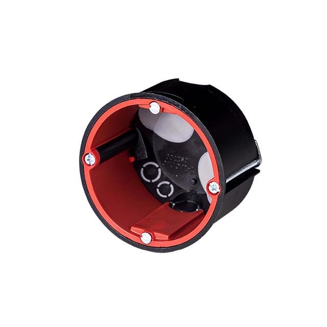 BS2700 Puszka przeciwogniowa z membraną, hermetyczna, akustyczna śr.68 gł.50 z wprowadzeniem rur i p