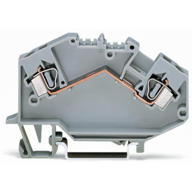 topJob złączka 2-przewodowa 4 mm2 jasnoszara