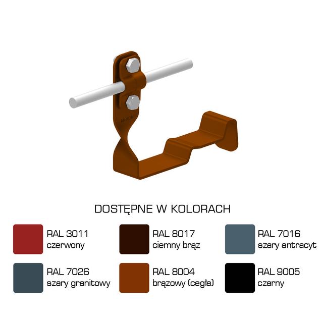 Uchwyt dach.skręc.prof. WZÓR 29 Z-śruba,H=10cm/LA/