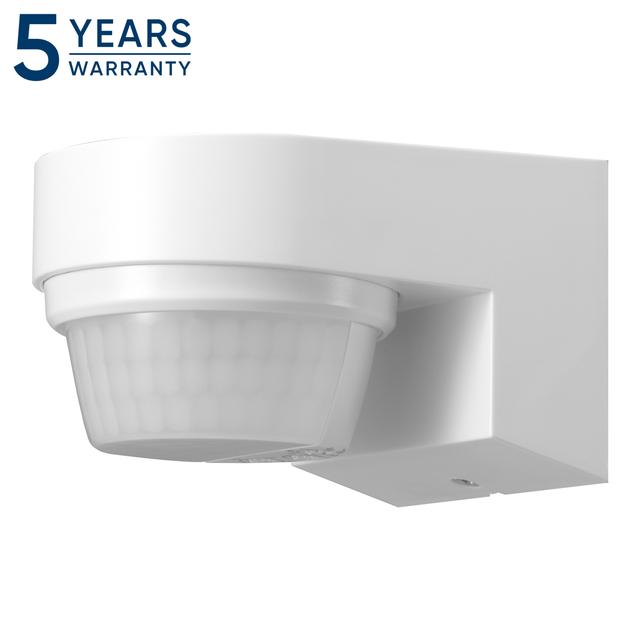 Czujnik ruchu PIR hermetyczny czujka ścienna LED 2000W 240st. IP65 biały OR-CR-289/W ORNO