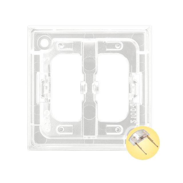 ARIA Zespół podświetlenia led złoty - kolor bezbarwny