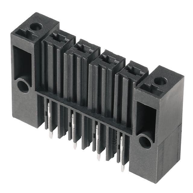 BVL 7.62HP/04/180FI 3.5SN BK BX Wtyki PCB (złącza płyty), 7.62 mm, Liczba biegunów: 4, kąt odejścia: 180° /100szt./ 1928750000 WEIDMÜLLER