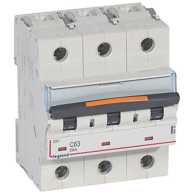 Wyłącznik Nadprądowy S323 C63 3P 63A 25Ka DX3 409787 LEGRAND