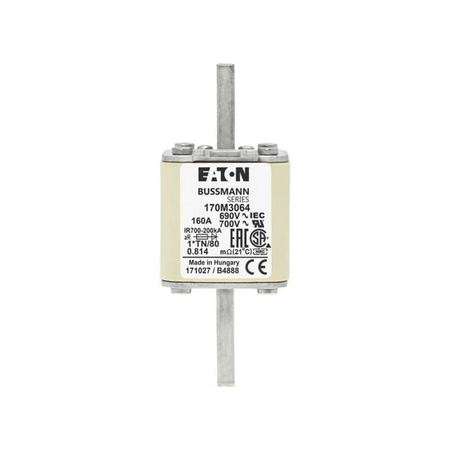 160A 690V 1*TN/80 aR INDICATOR FUSE Wkładka szybka 160A AC 690V compact DIN 1 45x58x104 mm 170M3064