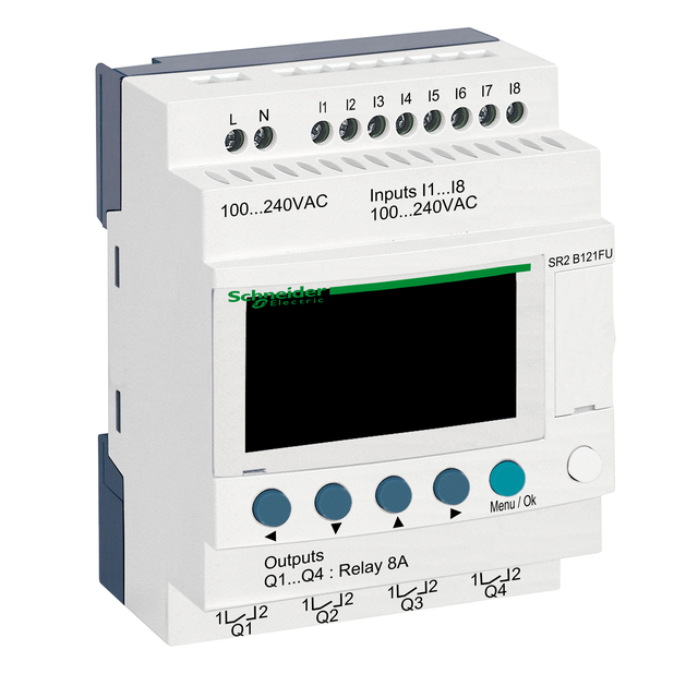 Zelio Logic 8 wejść 4 wyjścia 120VAC SR2B121FU Schneider
