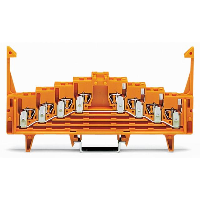 złączka potencjałowa 4-piętrowa jasnoszara z zatrzaskami