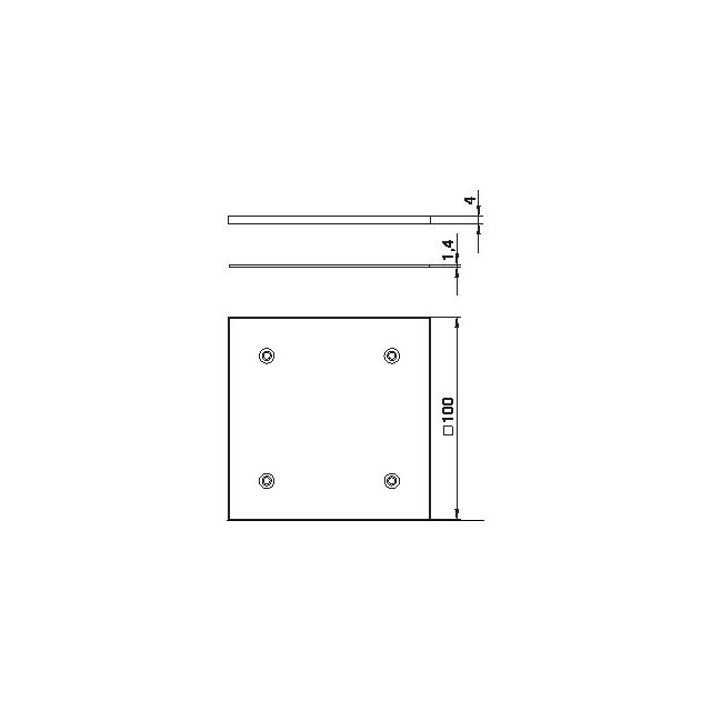 DATF, PŁYTA POKRYW.USZCZELNIONA ZE ŚRUB.