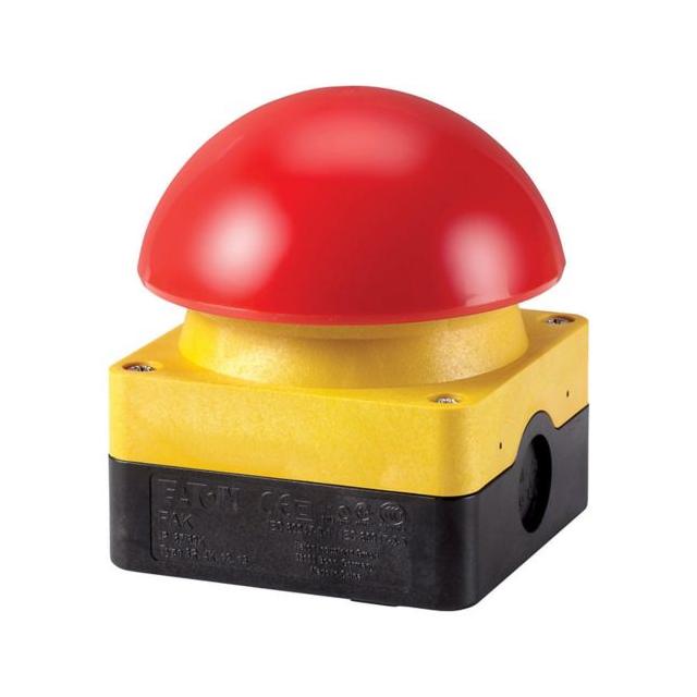FAK-R/V/KC11/IY Duży przycisk bezpieczeństwa 1R 1Z z samopowrotem czerwono-żółty IP67 229748 EATON