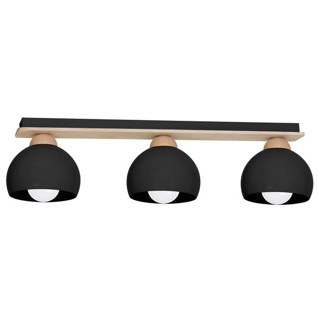 Milagro plafon Dama Black 3xE27 MLP6560