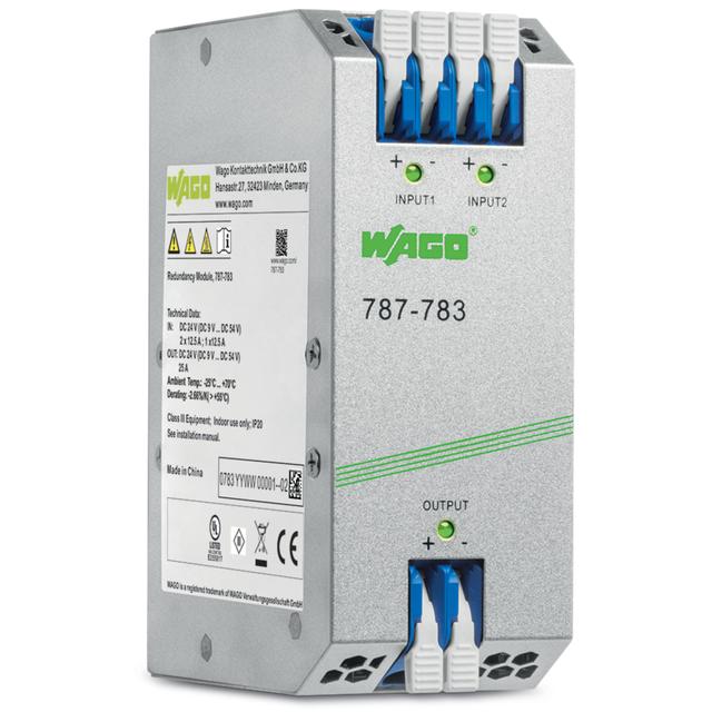 moduł redundancyjny EPSITRON® wyposażony w diody 24 V DC, 12,5 A WAGO