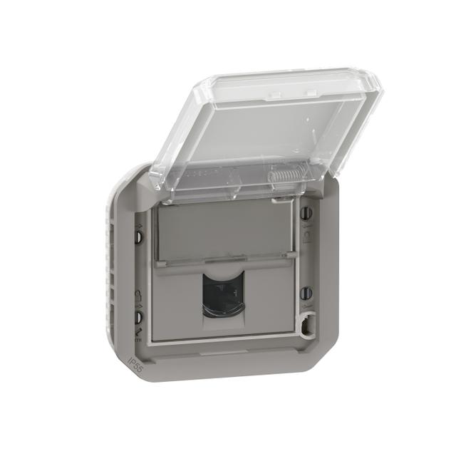 NOWE PLEXO - GNIAZDO RJ45 UTP KAT. 6 MECHANIZM SZARE 069561L LEGRAND