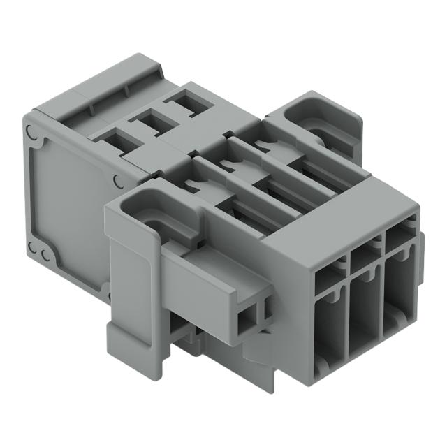 X-COM wtyk 3-biegunowy szary raster 5 mm /50szt./ WAGO