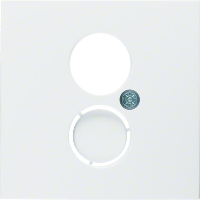 BERKER B.X/S.1 Płytka czołowa do gniazda głosnikowego i przyłączy miniaturowych biały 11968989 HAGER