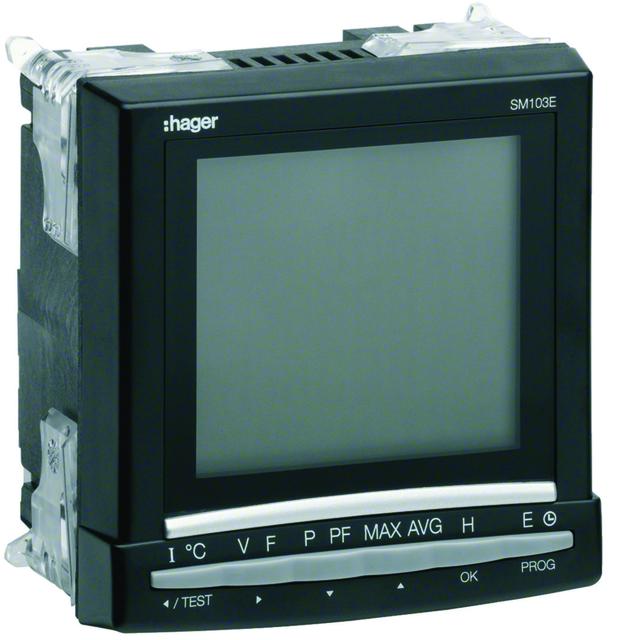 agardio.measure Analizator parametrów sieci tablicowy TrueRMS SM103E HAGER