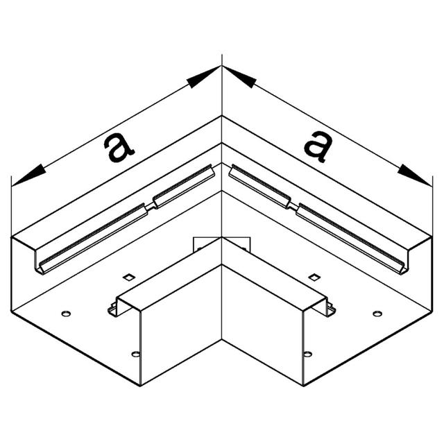 tehalit.BRS Kąt płaski 100x210 stal ocynk BRS1002105VERZ HAGER